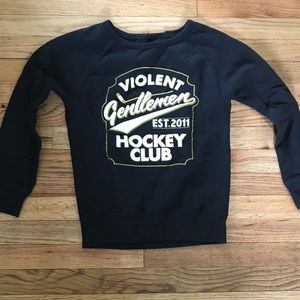 Hockey crew neck sweatshirt